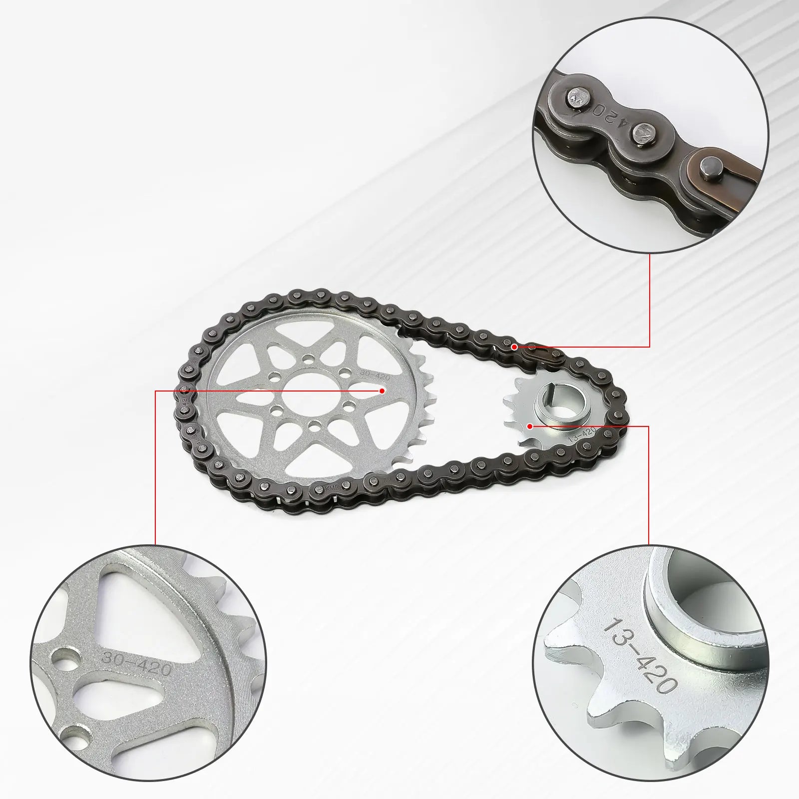For SURRON Light Bee X Segway X260 X160 First-level Transmission Chain Gear Set Motorcycles E-bikes Primary Drive Sprocket Set