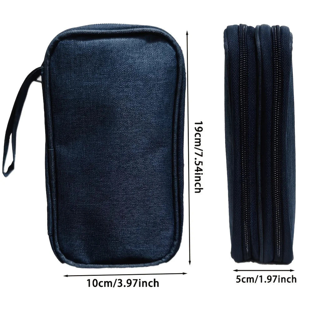 Cable Organizer Bag Double Layer Waterproof Portable Travel Digital Accessories for Power Bank Earphone Charger USB Cord Phone