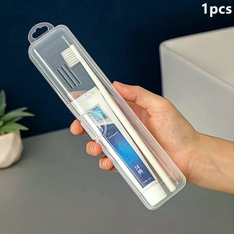 Transparent toothbrush holder, portable toothbrush box, plastic travel toothbrush box, practical travel accessories