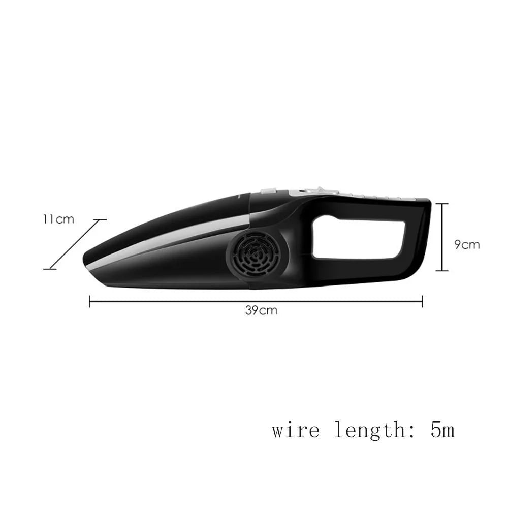 Cleaning Tool Wet and Dry Dual Use Car Vacuum Cleaner 120W High Suction Handheld Car Vacuum Plastic Portable Car Accessories Car