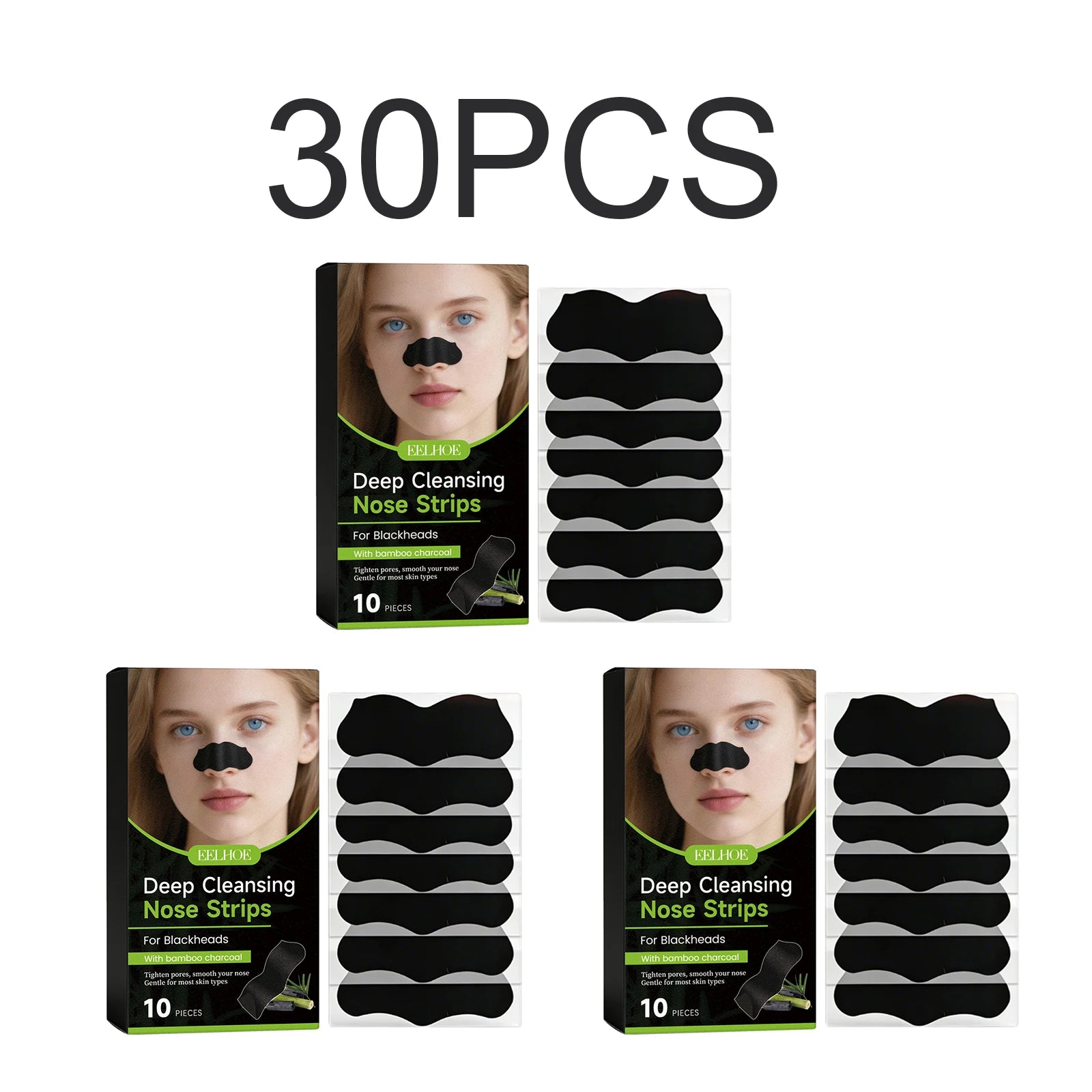 Blackhead Remover Nose Strips Unisex Deep Cleansing Pores Helps Clear Blackheads Minimizes Pores Nasal Mask Patch Skin Care