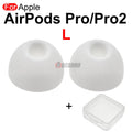 Aocarmo For Apple AirPods Pro 1/2 Pro2 Earphone Silicone Soft Plug Dust Prevention Pressure Reduction Rubber Sleeve A2083 A2084
