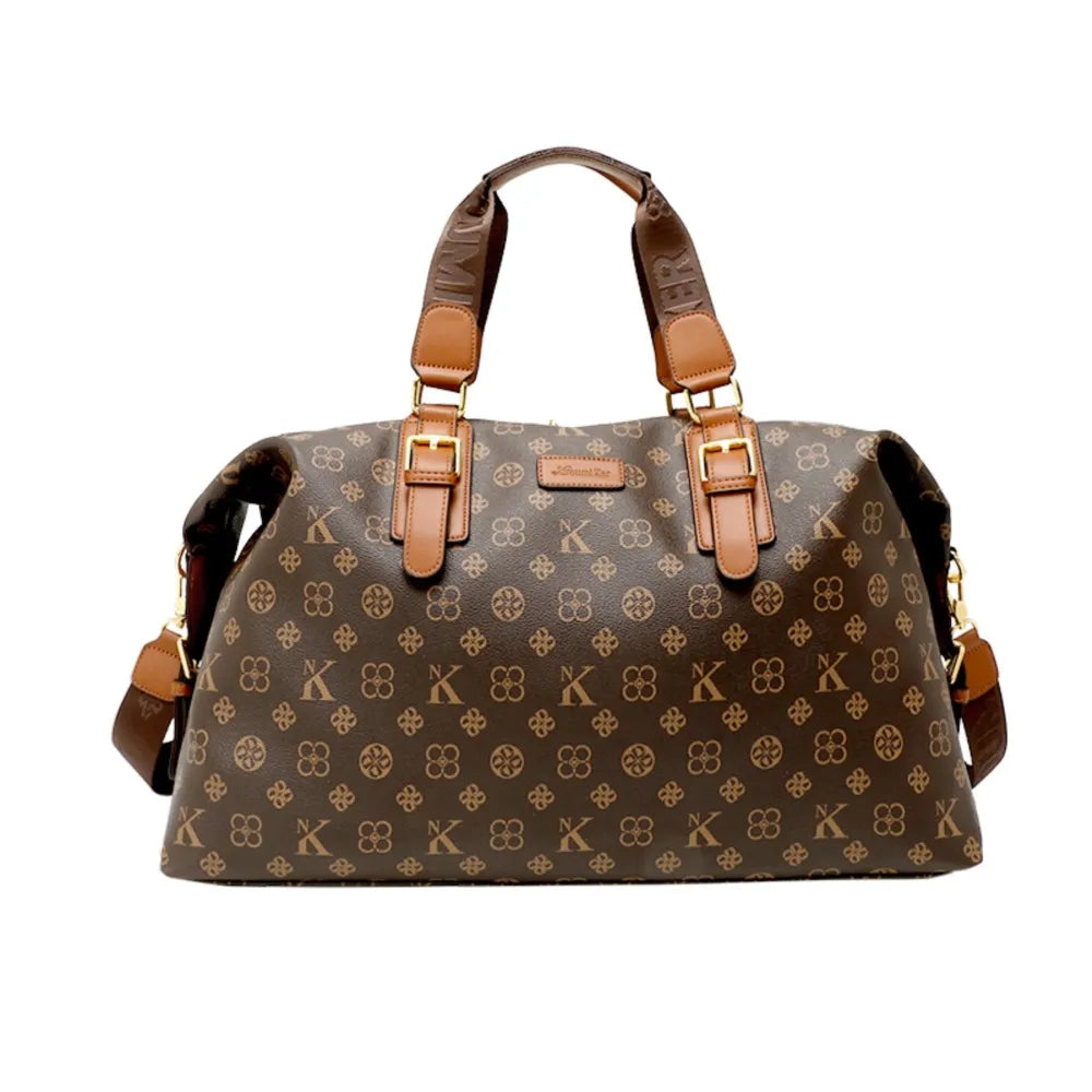 2025 New Fashionable Casual Handheld Travel Bag for Women, Large Capacity Leather Crossover Tote Bag