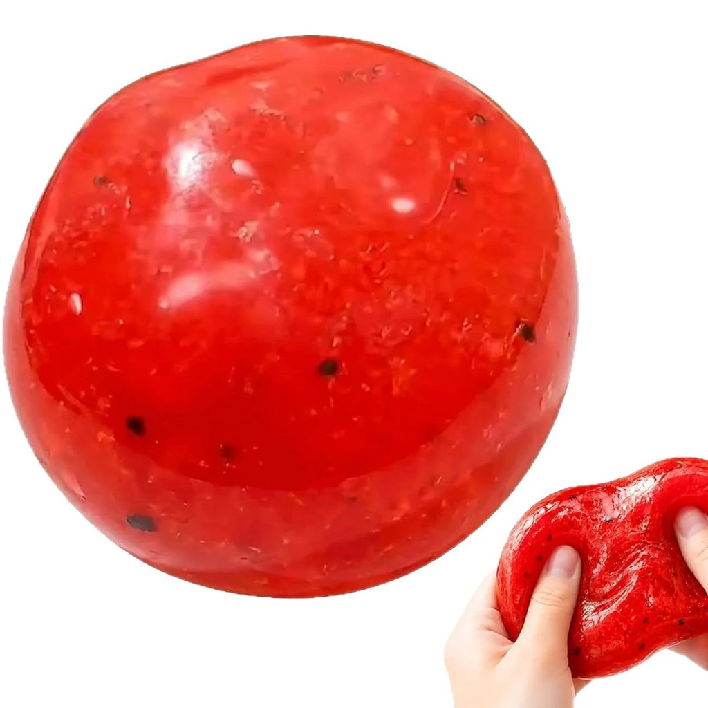 Handmade Watermelon Slushy Squishy Toy Soft Slow Rebound Stress Relief Squeeze Toy Realistic Fruit Simulation Model for Adults