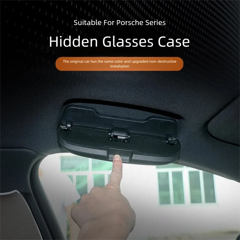 For Porsche Cayenne 92A Panamera 970 971 Macan 95B 2011-2024 Car Sun Glasses Case Sunglasses Holder Storage Box Left Driving