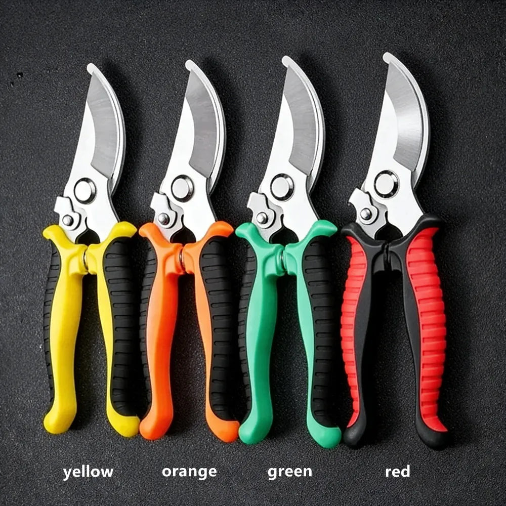Stainless Steel Gardening Shears, Multi-Purpose Pruner for Trimming, Fruit Picking & Grafting, Sharp & Durable Tool