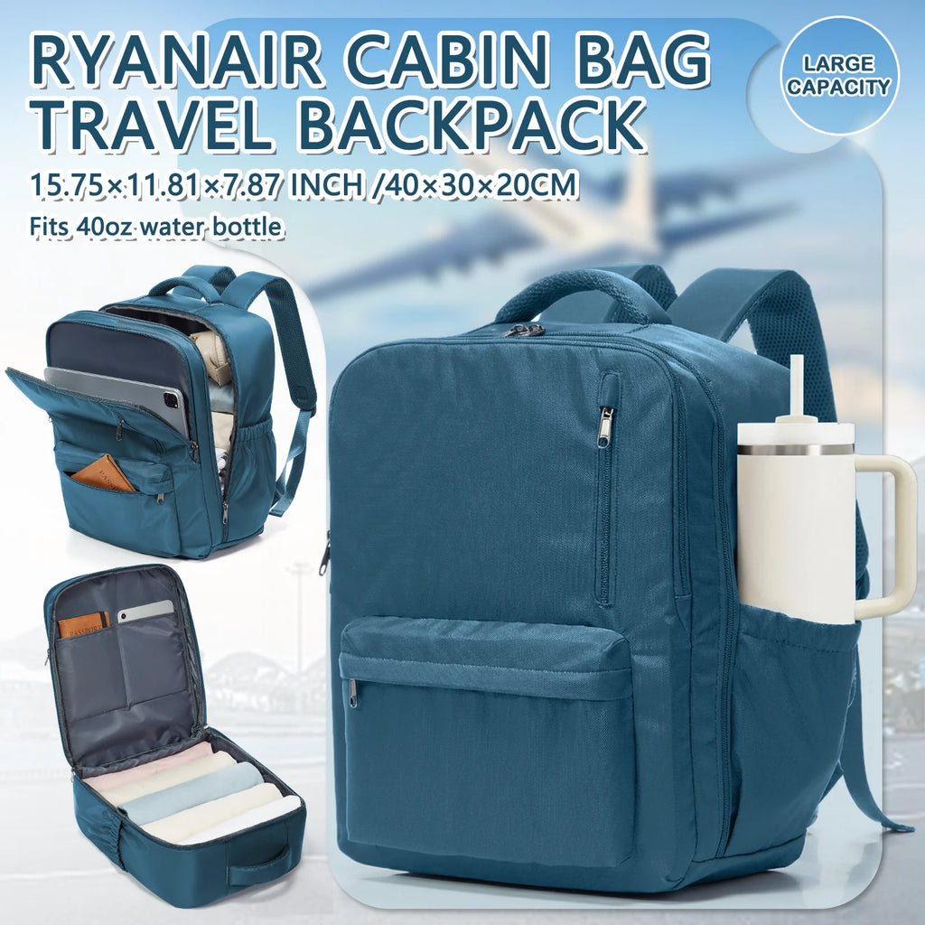Travel Backpack Cabin Bag, Ryanair Backpack 40x30x20 Carry-Ons, Men Women 15.6 inch Laptop Backpack, Casual Trekking Backpack