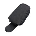 Car Sun Visor Glasses Clip Leather Car Sunglasses Holder Universal Eyeglasses Hanger Ticket Card Holder Car Interior Accessories