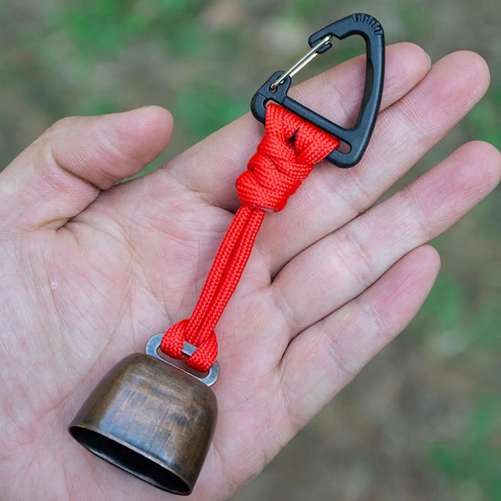 Bear Safety Bell with Carabiner, Anti-Lost Wildlife Alert Hiking Accessories for Outdoor Camping hikking Backpacking
