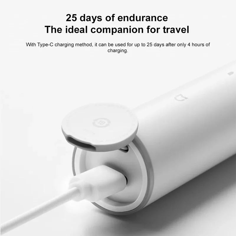 Mijia Electric Toothbrush T300 Long Battery Life Sonic Toothbrush IPX7 Waterproof High Frequency Vibration Magnetic Motor