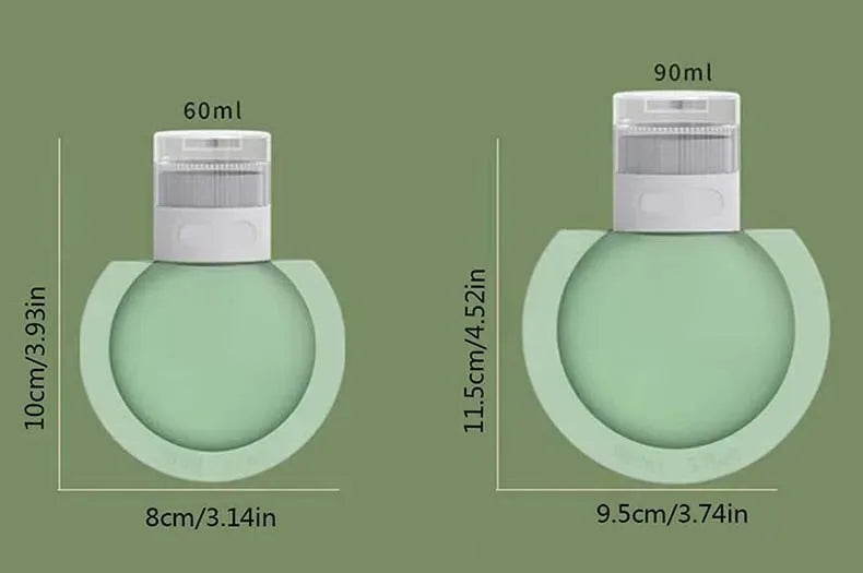 1/3pcs Portable Travel Bottles Soft Silicone Lotion Container Squeeze Tube Empty Bottle Shampoo Soap Travel Refillable Bottle