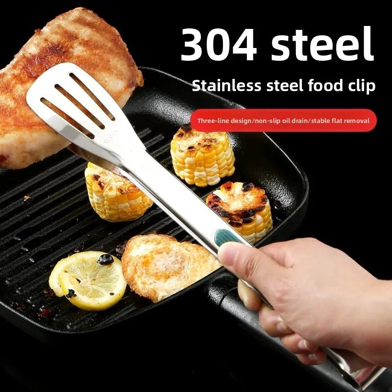 304 Stainless Steel Food Tongs-Multipurpose Grilling Barbecue Kitchen Utility Tongs for Cooking,Serving Searing Meat,Vegetables