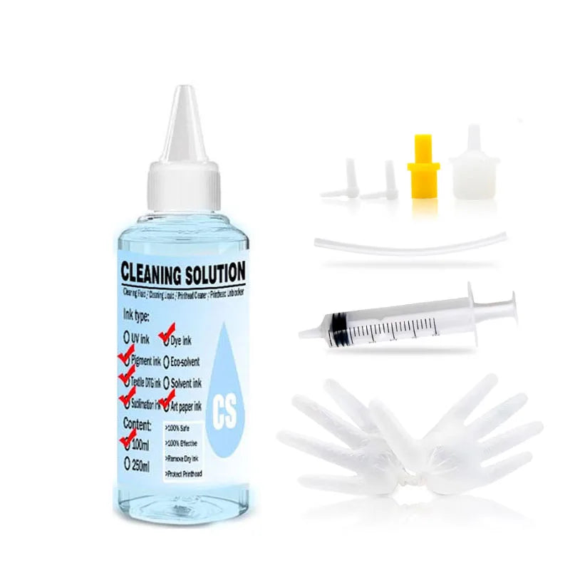 Printhead Cleaner Nozzle Cleaner 100 ml Print Head Cleaning Liquid for Printhead Cleaner Epson HP Canon Brother Inkjet Printer P