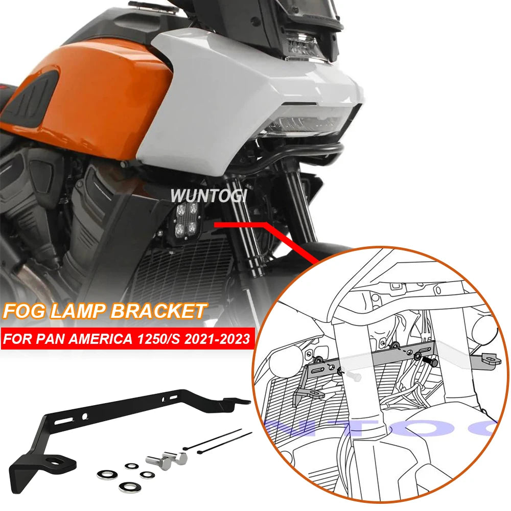 For PA 1250 S PAN AMERICA 1250 Pan American Accessories Fog Lights Auxiliary Bracket Motorcycle Driving Lamp Spotlight Bracket