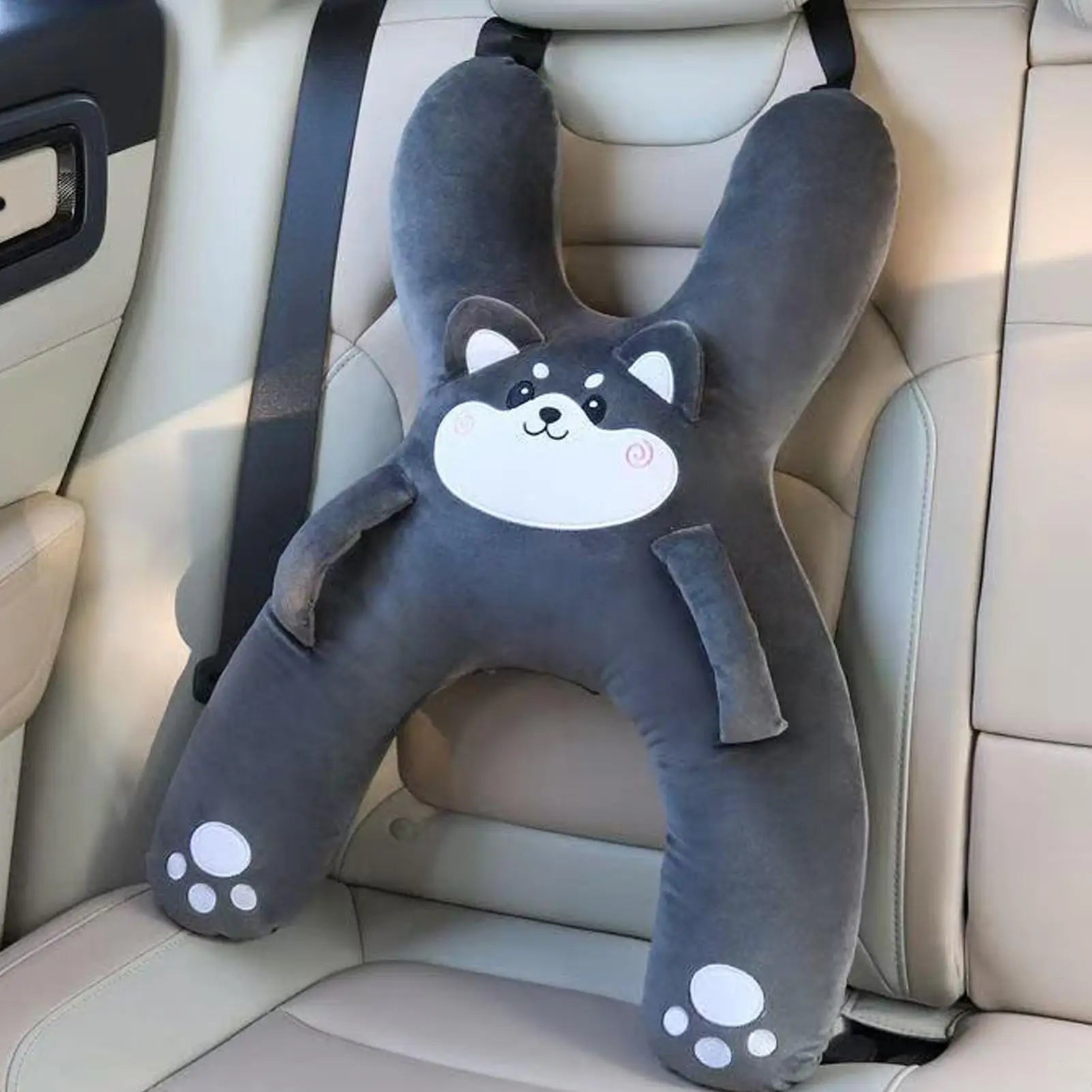 Kids Car Pillow with Neck Support Plush Cushion Child Car Sleeping Head Support for Children Boys Girls Travel Road Trip Truck