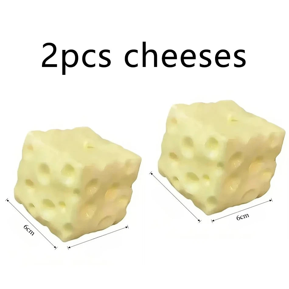2026 Cheese Cube Stress Ball Big Cheese Shapeable Squeeze Ball Non-Bounce Fidget Toy ASMR Sensory Anti-Stress Christmas Gift