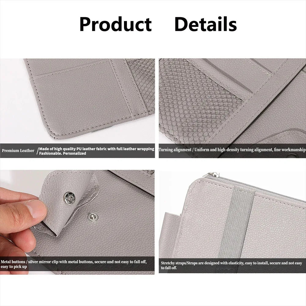 High-end car sun visor storage,large capacity,interior storage,car accessories,for Audi S S4 S5 S6