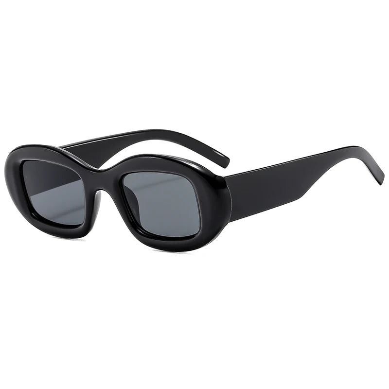 Hiking New Elliptical Retro Fashion Anti Light Glasses Women Thick Frame Glasses Premium INS Eyewear Sunscreen Trendy Eyeglasses