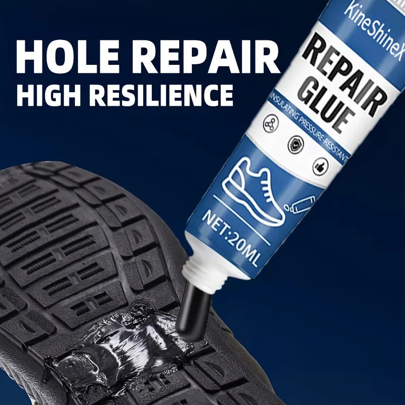 Sole Repair Filling Adhesive | Heel Wear Repair & Detached Sole Bonding | Suitable for Rubber and Shoe Repair, 20ml Give Scraper