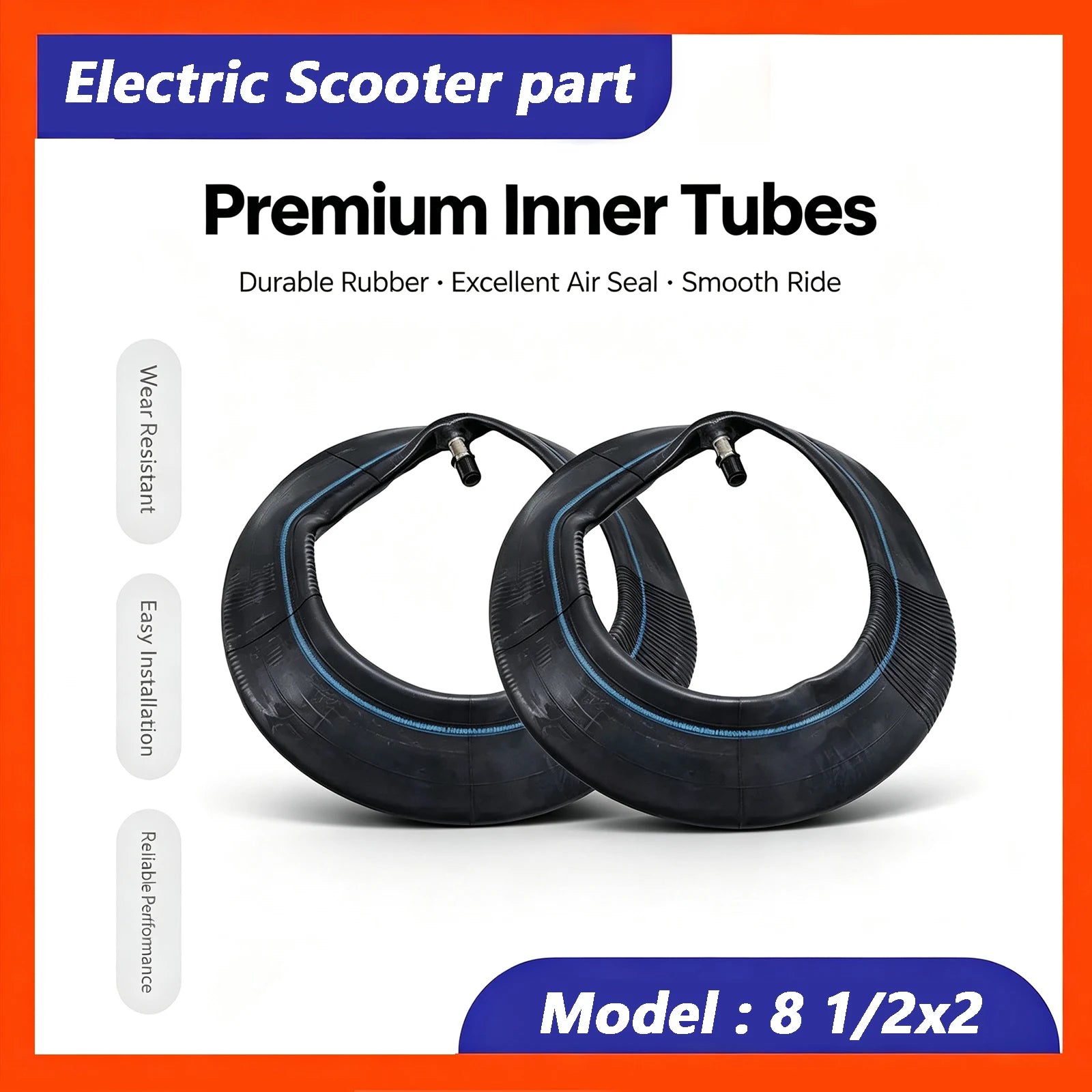 8.5 Inch Inner Camera 8.5x2 Inner Tube for For Xiaomi M365 Pro Electric Scooter Front Rear Replacement Tyre 8 1/2x2 Inner Tire