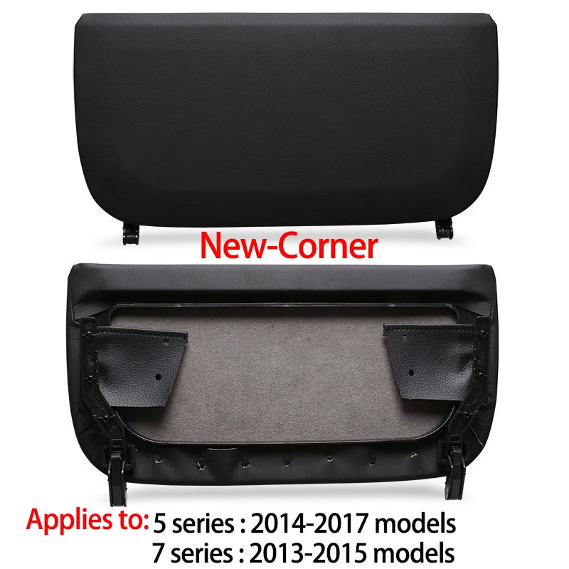 F10 F11 F01 F02 F07  Leather Car Seat Backrest Panel Storage Pocket Cover For BMW 5 7 Series 5GT 2008-2017