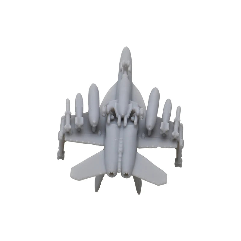 10PCS Model Length 7/26/45.5/52mm F-18E Super Hornet Shipborne Attacking Aircraft Folded Wing Children Interactive Military Toys