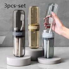 3/1 Pcs Portable Clear Travel Toothbrush Case Container Hard Shell Water Resistant Dustproof Durable PP Material Lightweight