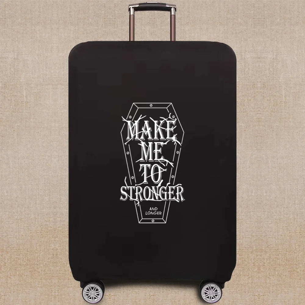 Travel Accessories Luggage Case Suitcase Dust Protective Cover 18-28 Inch Whitepicture Pattern Series Trolley Case Elastic Cover