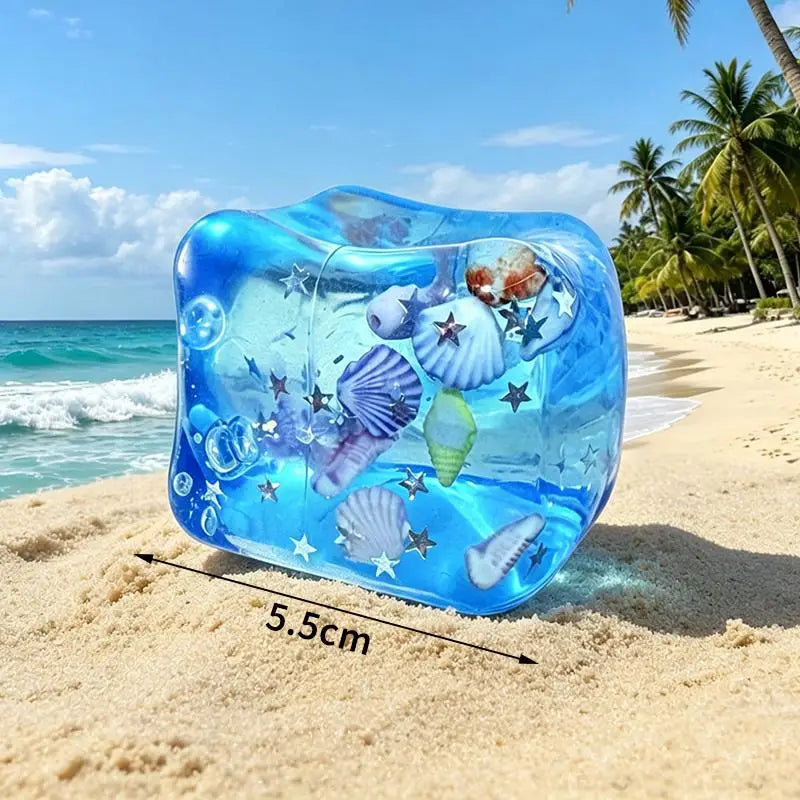 Kawaii Ocean Theme Slow Rebound Toy  Shaped Stress Relief Squeeze Toy Creative Kids And Adults Squeeze Relax Gifts