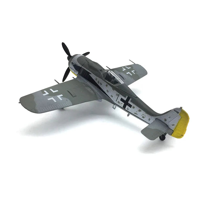 Die Cast Alloy Aircraft Model 1:72 Fw-190 Fokker Wolfe Alloy, Resembling A Real Fighter Jet Model, Indoor Collection Gift