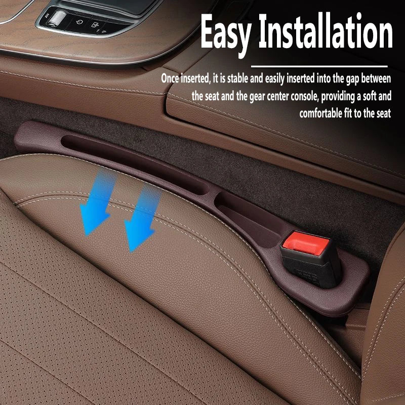 2PCS Car Seat Gap Filler Between Seats Crevice Interior Decoration Accessories For BMW AUDI VW Mercedes Benz Toyota Ford KIA ETC