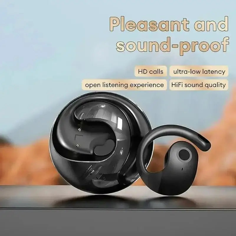 Original BY01 Real-Time Translation Earbuds BT Noise Cancelling Simultaneous Interpretation 144 Languages Ear Hanging Earphone