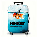 Leisure style animal series oil painting printing luggage cover, elastic washable travel trolley case protective cover