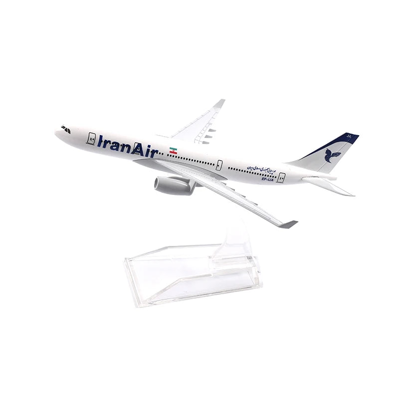 JASON TUTU 16cm Iran Air Airbus 330  Airplane Model Airplane Diecast Metal 1/400 Scale Planes