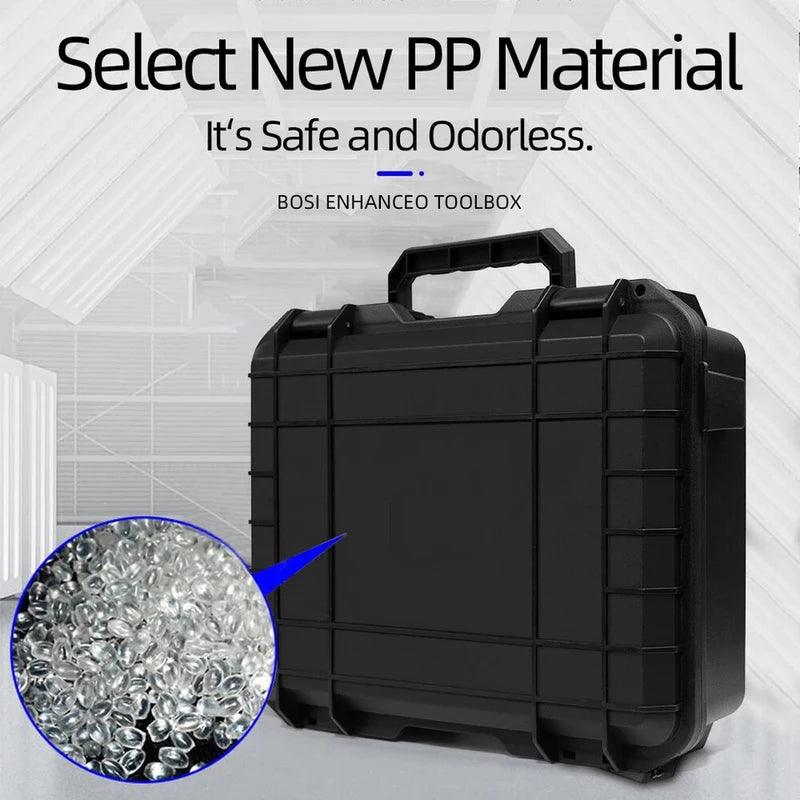 1PC Hard Carry Case Hardware Tool Box Waterproof Shockproof Pre-Cut Sponge Storage Case Camera Equipment Protective Box Organize