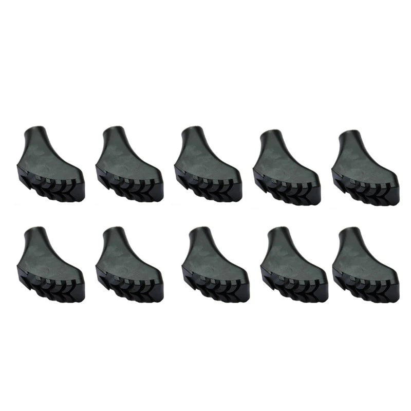10 pieces Rubber Hiking Trekking Pole Head Cover Replacement Tips Anti-skid Stick Tip Protector Climbing Alpenstock pole