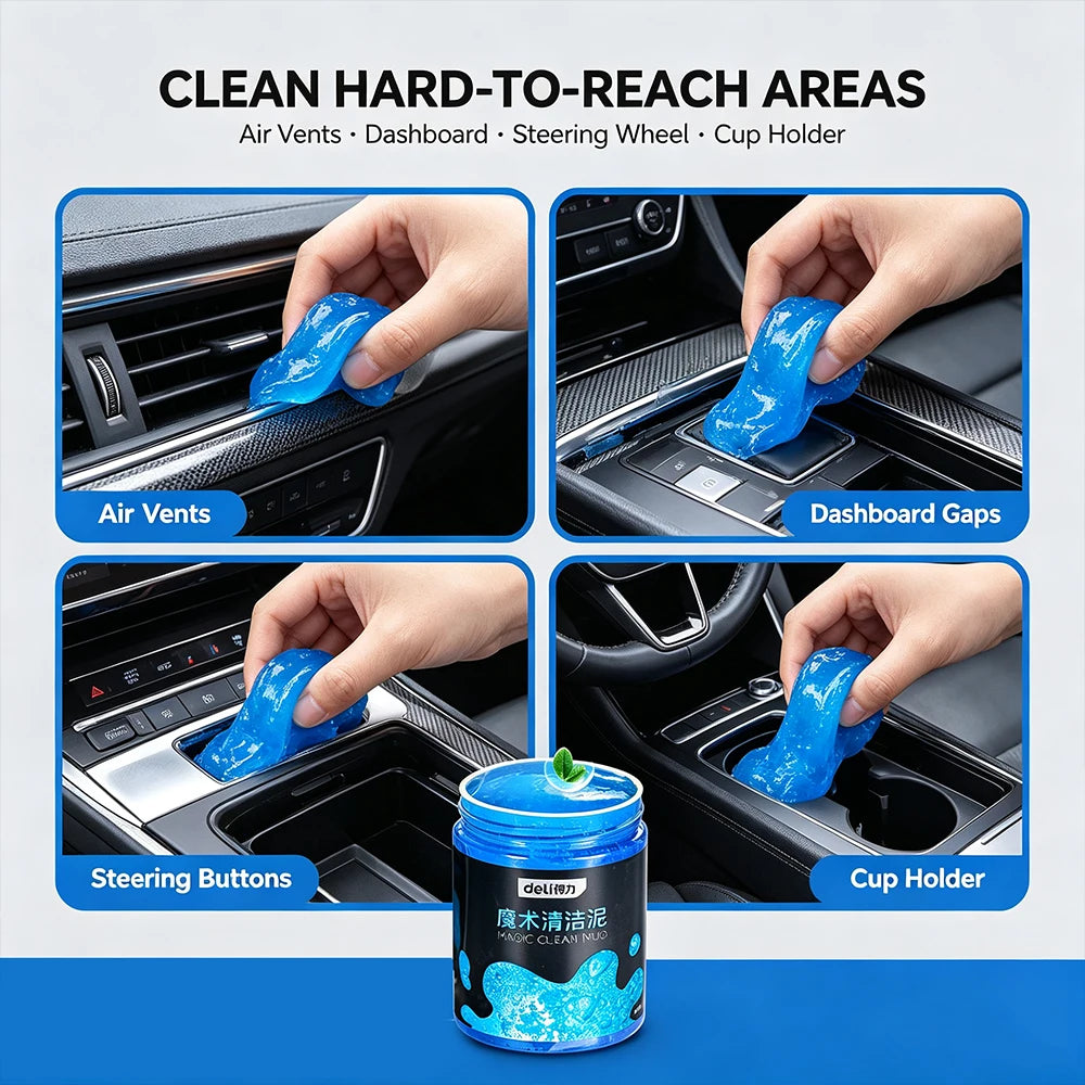 Magic Clean Mud Multi-functional Car & Household Cleaning Gel Deep Adsorption Dust Remover Reusable Safe Cleaning Slime