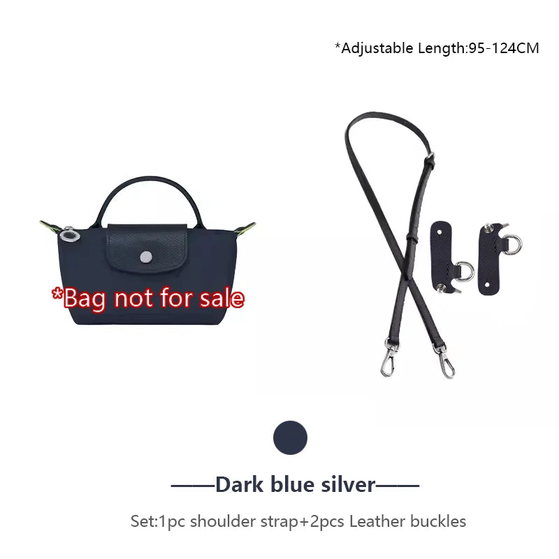 Genuine Leather Bag Shoulder Strap For Longchamp Mini Bag Crossbody Bag Strap Adjustable Bag Belt Bag Replacement Accessories