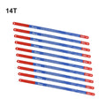 Model Hacksaw Blade Hand Saw Blade Optional Practical Wood cut Hand Reliable Saw 10PCS 14T/18T/24T 300mm Bi-Metal Blade Blades