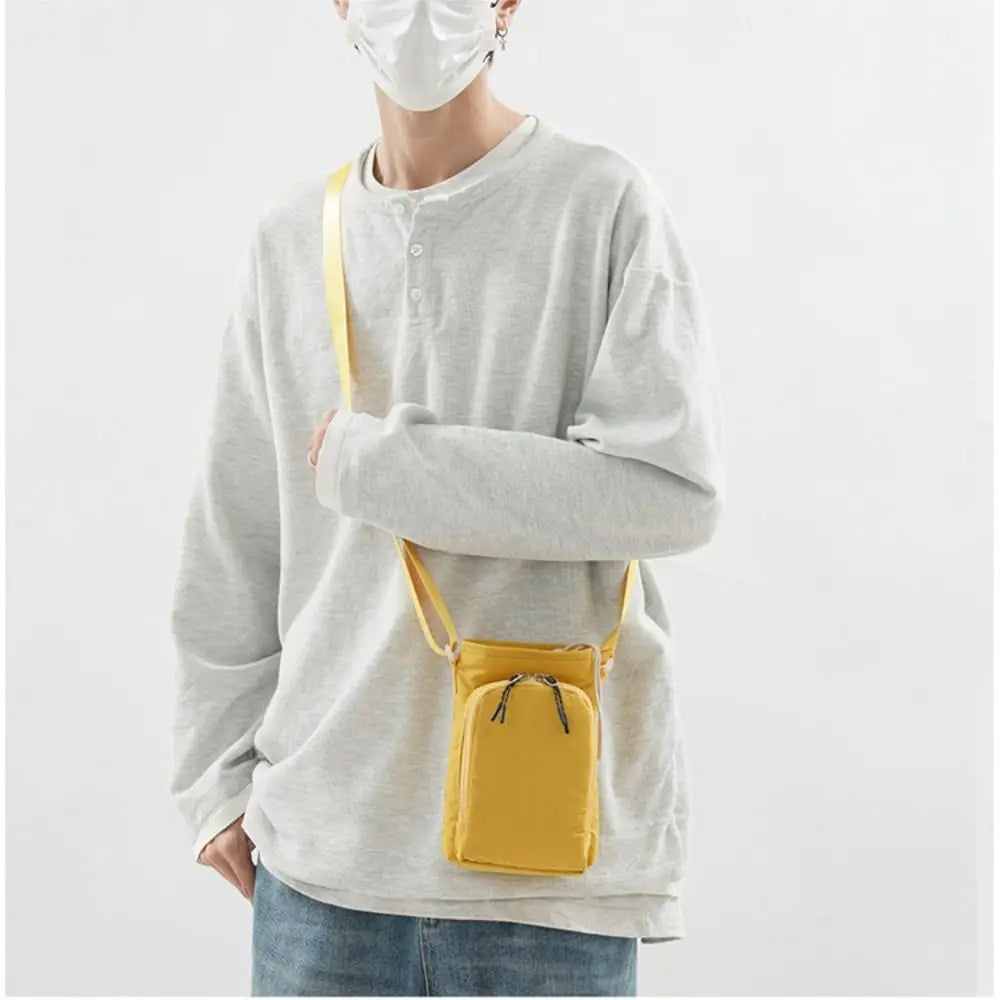 Shoulder Strap Water Bottle Carrier Bag Waterproof Front Pocket Water Bottle Holder Drawstring Open Top Handle