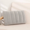 1pc Air Cushion Pillows, Foldable Square Inflatable Pillow, for Travel Backrest | Airplane Headrest | Camping Pillow
