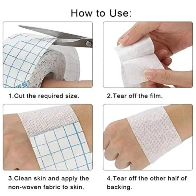 Medium Size Adhesive Plaster Roll, Self-Adhesive Tape, Breathable Non-woven Fixing Bandage Roller, Plaster Type Bandage
