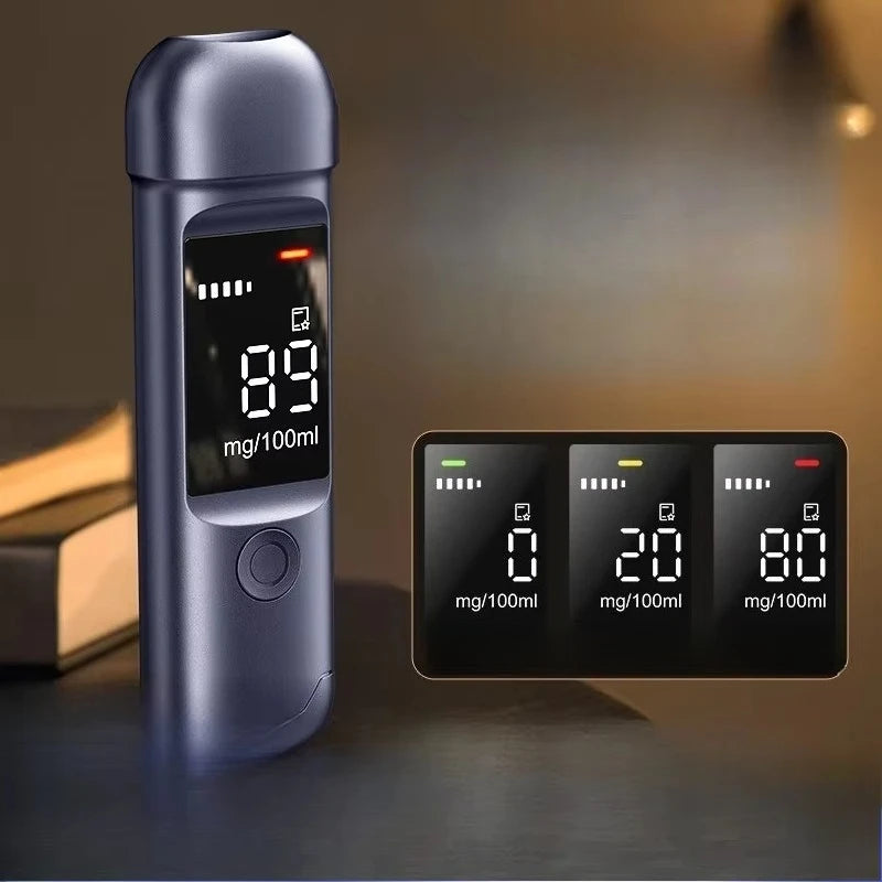 Alcohol Tester for Measuring Drunk Driving, Breathalyzer, High-precision Measuring Device