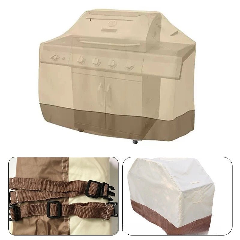 Oxford BBQ Cover,Outdoor Grill Cover All-Season Universal BBQ Hood ,Suitable for Camping and Barbecue Essential Accessories