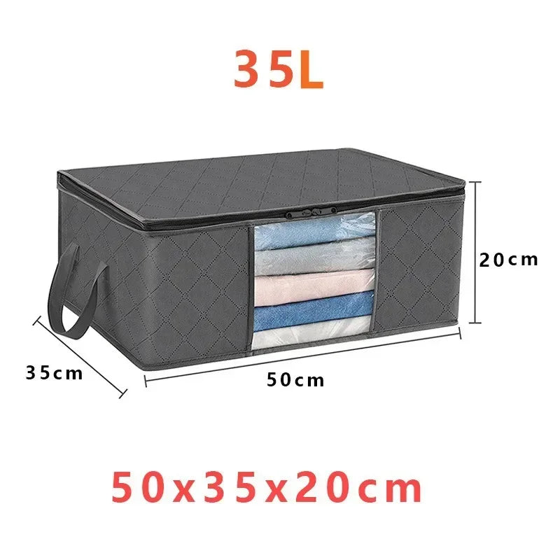 Large Foldable Storage Bag Clothes Travel Suitcases Organizer Reusable Shopping Bags Blanket Storage Bags Storage Containers