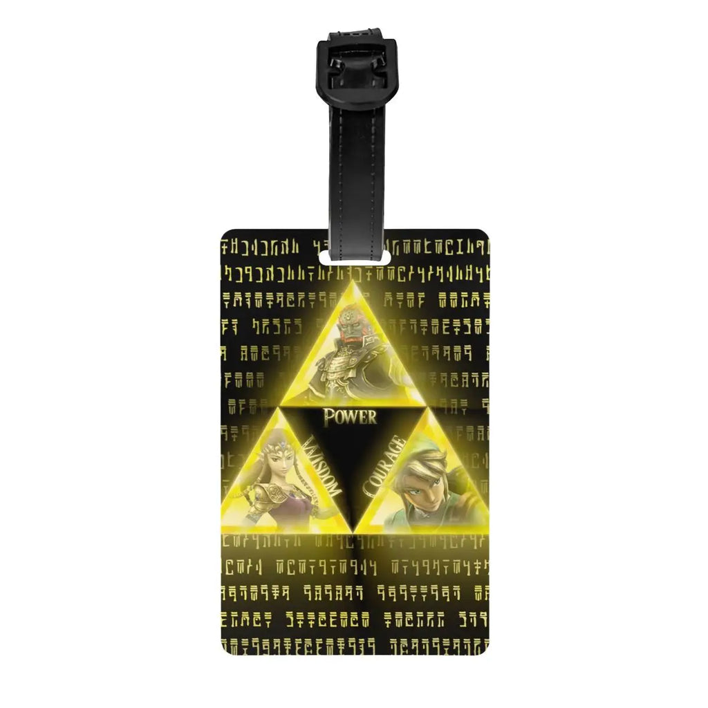 Custom The Legend Of Zeldas Luggage Tag Privacy Protection Anime Game Baggage Tags Travel Bag Labels Suitcase