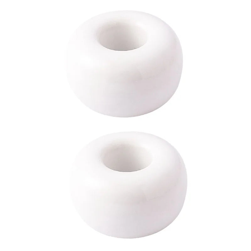 2 Pcs/Pack Mini Ceramic Handmade Toothbrush Holder Stand for Bathroom Vanity Countertops,Toothbrush Head and Office Pen Holder