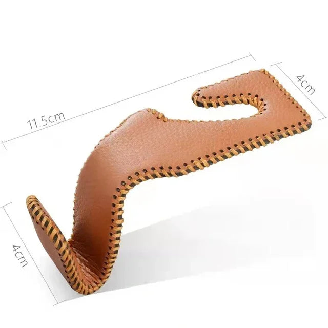 Car Seat Headrest Hooks Leather Hidden Back Hanger Storage Holder Organizer Rear Rack For Purses Bags Interior Accessories