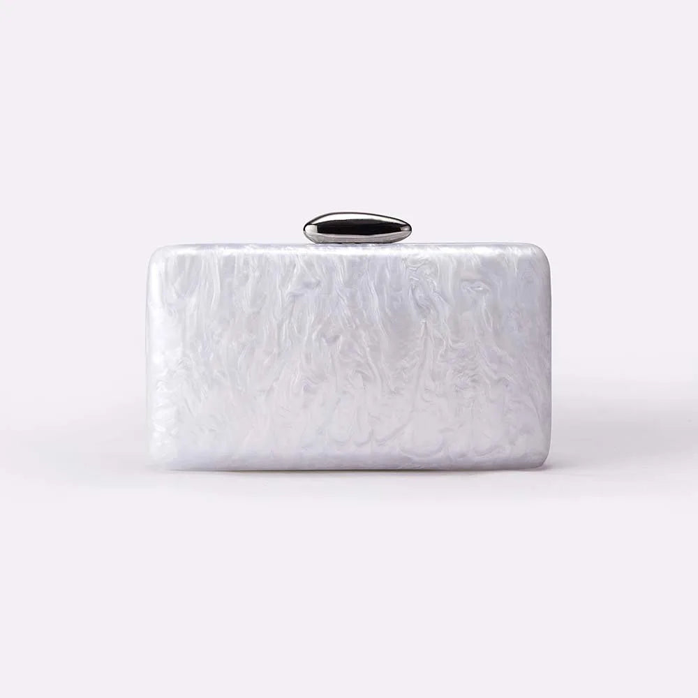 2025 Marble Green Pearl Acrylic Women Shell Box Clutches Gift phone bag Evening Minaudiere Bags Wedding Bridal Handbags Party