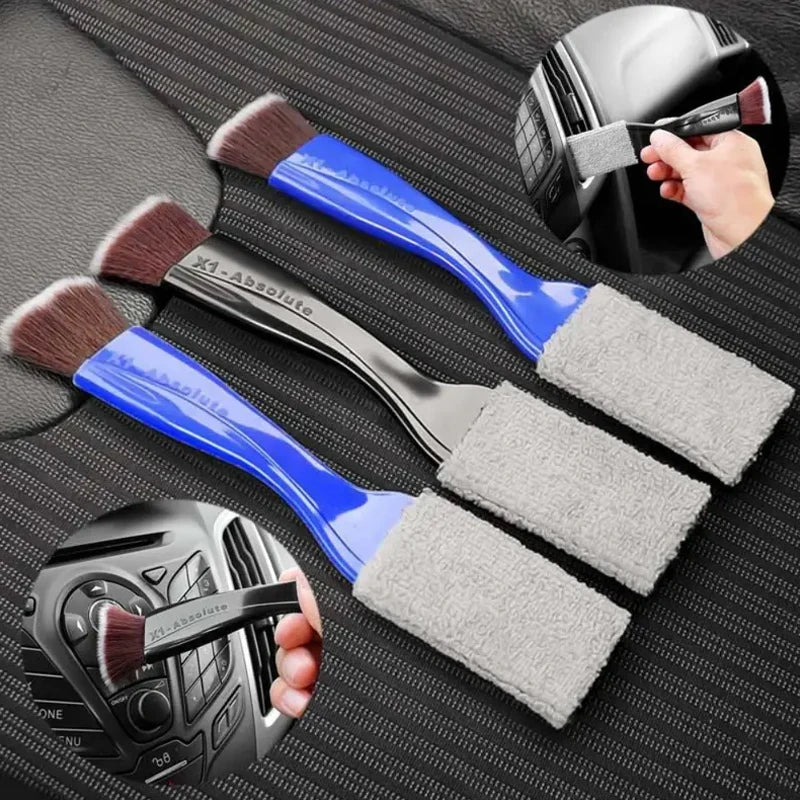 1/2pcs Car Cleaning Tools Air Conditioning Air Outlet Clean Dust Removal Soft Brush Multifunctional Auto Interior Cleaning Tool